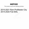 Cmx Front Ceramic Disc Brake Pads For Ram ProMaster City Fiat 500L CMX-D1721